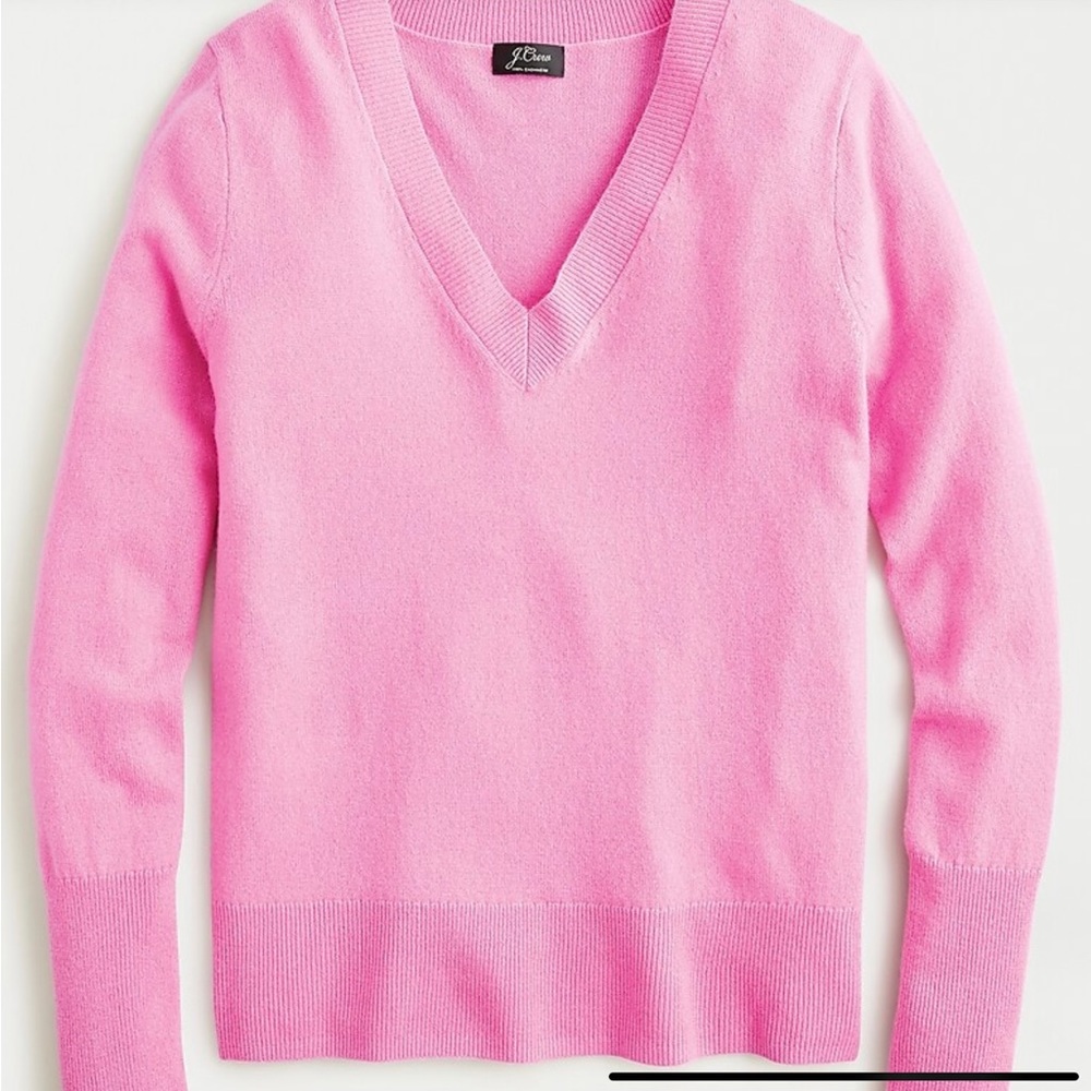 JCREW Cashmere V-neck fitted sweater small